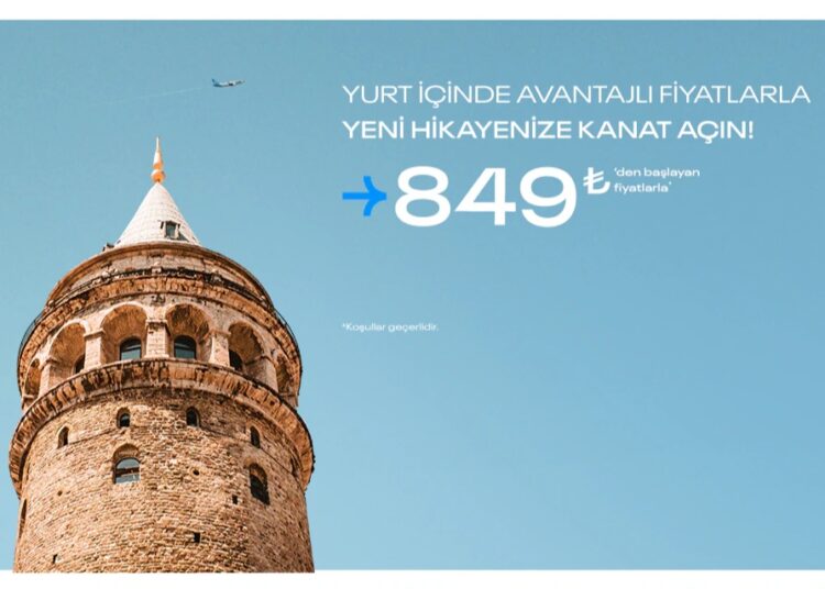 AJet’ten Mobil Uygulamaya Özel Anadolu Fırsatı: 849 TL’den Başlayan Fiyatlarla Türkiye’yi Keşfedin!